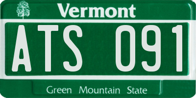 VT license plate ATS091