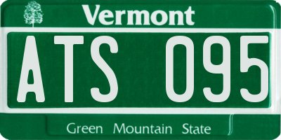 VT license plate ATS095