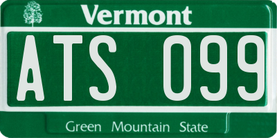 VT license plate ATS099