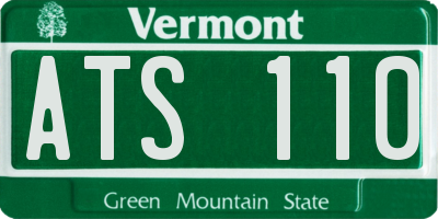 VT license plate ATS110