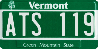 VT license plate ATS119