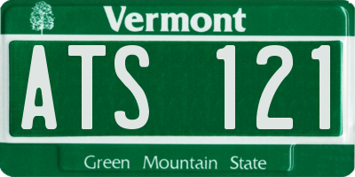VT license plate ATS121