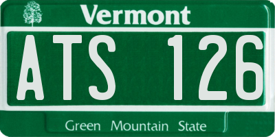 VT license plate ATS126