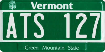 VT license plate ATS127