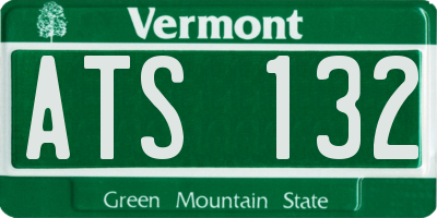 VT license plate ATS132