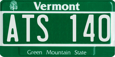 VT license plate ATS140