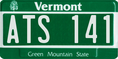 VT license plate ATS141