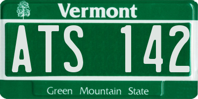 VT license plate ATS142