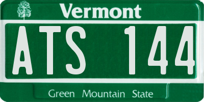 VT license plate ATS144