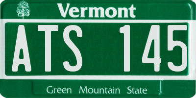 VT license plate ATS145