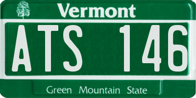 VT license plate ATS146