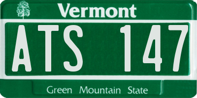 VT license plate ATS147