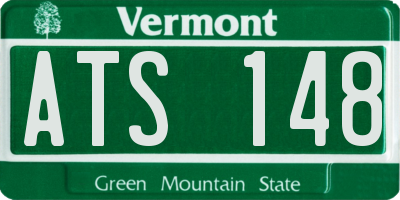 VT license plate ATS148