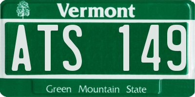 VT license plate ATS149