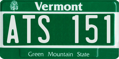 VT license plate ATS151
