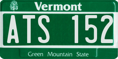 VT license plate ATS152
