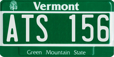 VT license plate ATS156