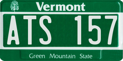 VT license plate ATS157