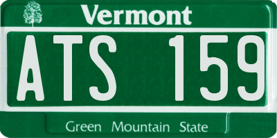 VT license plate ATS159