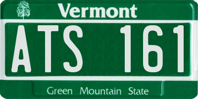 VT license plate ATS161