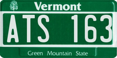 VT license plate ATS163
