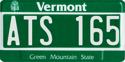 VT license plate ATS165