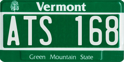 VT license plate ATS168