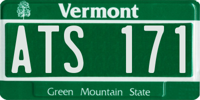 VT license plate ATS171