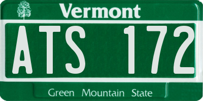 VT license plate ATS172