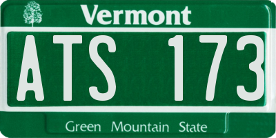 VT license plate ATS173