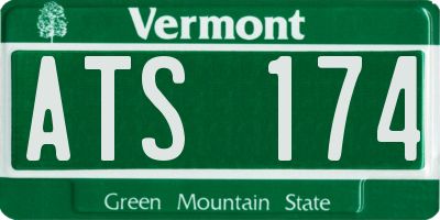 VT license plate ATS174
