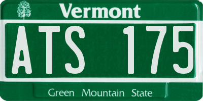 VT license plate ATS175