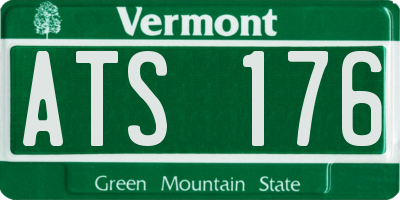 VT license plate ATS176