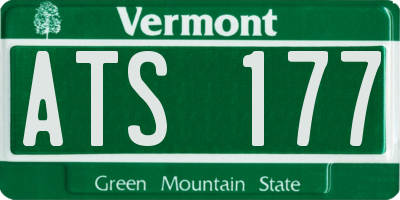VT license plate ATS177