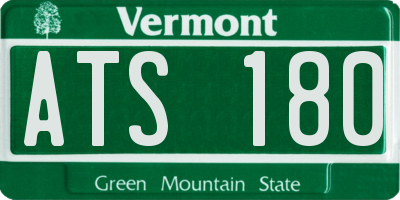 VT license plate ATS180