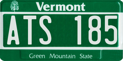 VT license plate ATS185