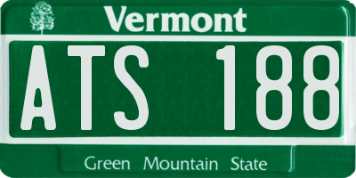 VT license plate ATS188