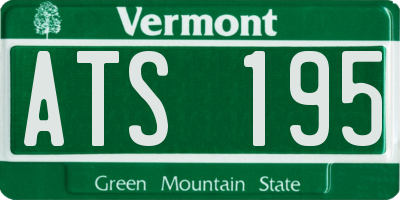 VT license plate ATS195