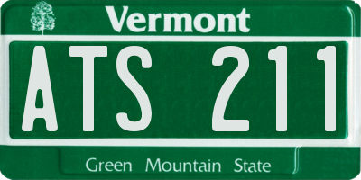VT license plate ATS211