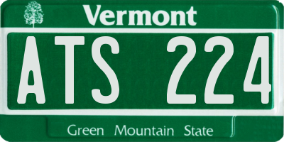 VT license plate ATS224