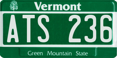 VT license plate ATS236