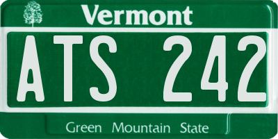 VT license plate ATS242