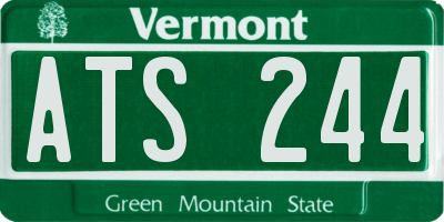 VT license plate ATS244
