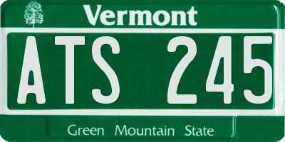 VT license plate ATS245