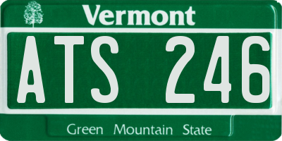 VT license plate ATS246