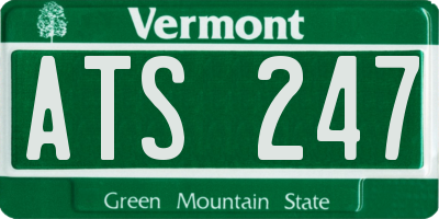 VT license plate ATS247