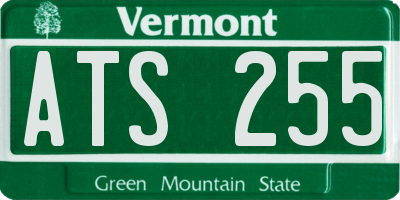VT license plate ATS255