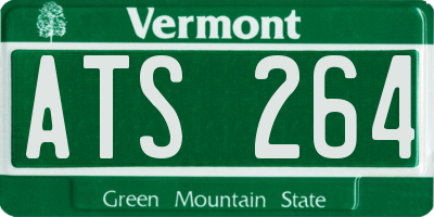 VT license plate ATS264