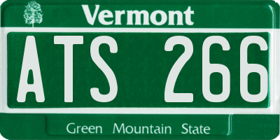 VT license plate ATS266