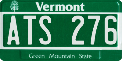 VT license plate ATS276